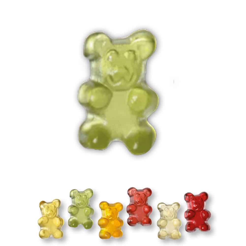 Super Mini Teddybären Fruchtgummi Tütchen mit Werbeaufdruck