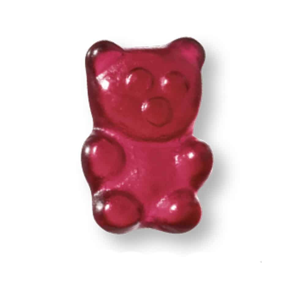 Fruchtgummi im Werbetütchen mit Fruchtgummi in Teddybär Form