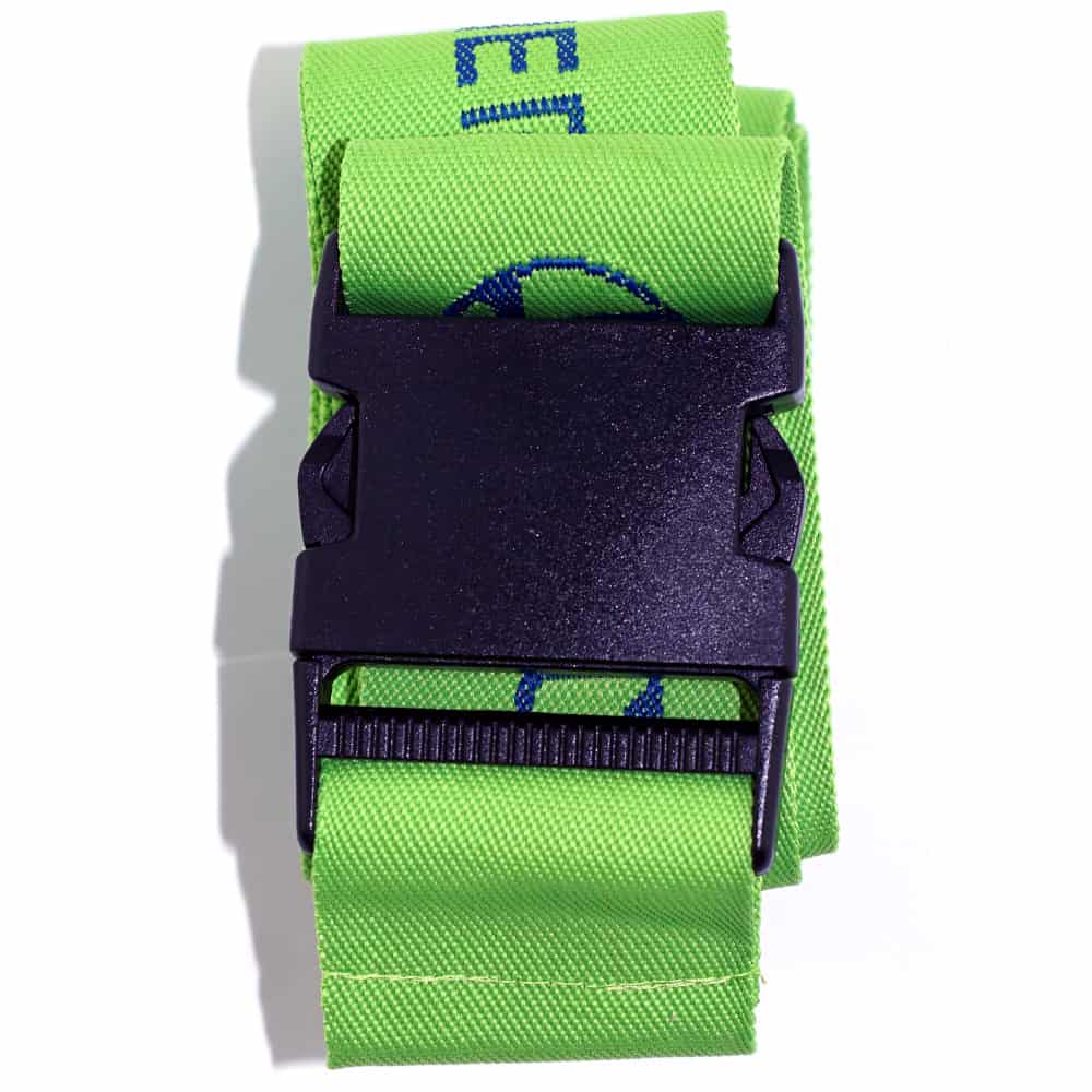 Koffergurte - bag belts - luggage belts - Kofferbänder - Standard PVC Clip - Verschluss - Werbeartikel