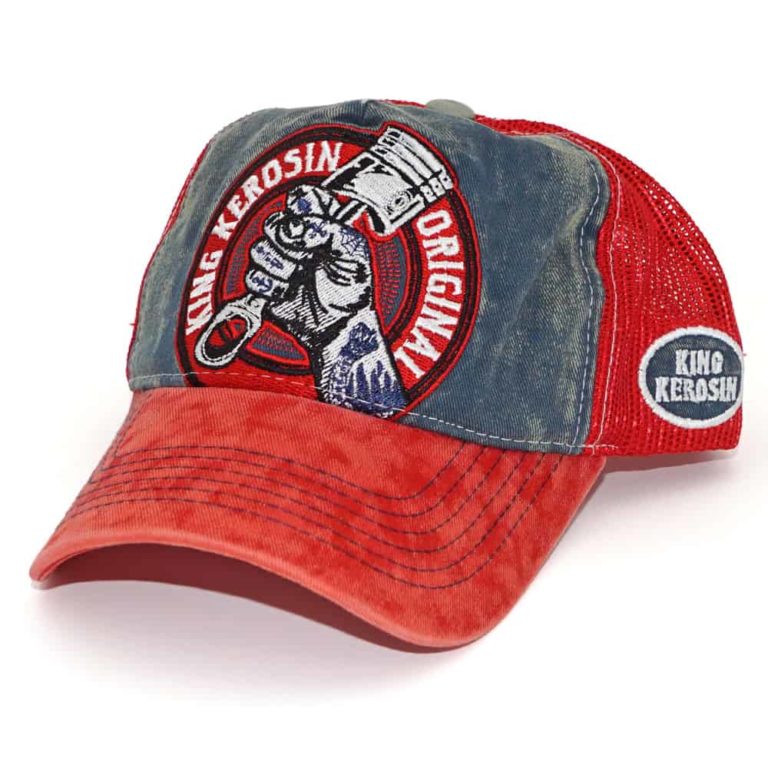 Meshcap, Truckercap, bestickt, washed-look, high Qlty