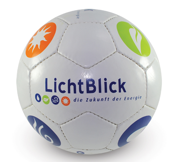 Werbe-Fußball mit Logo