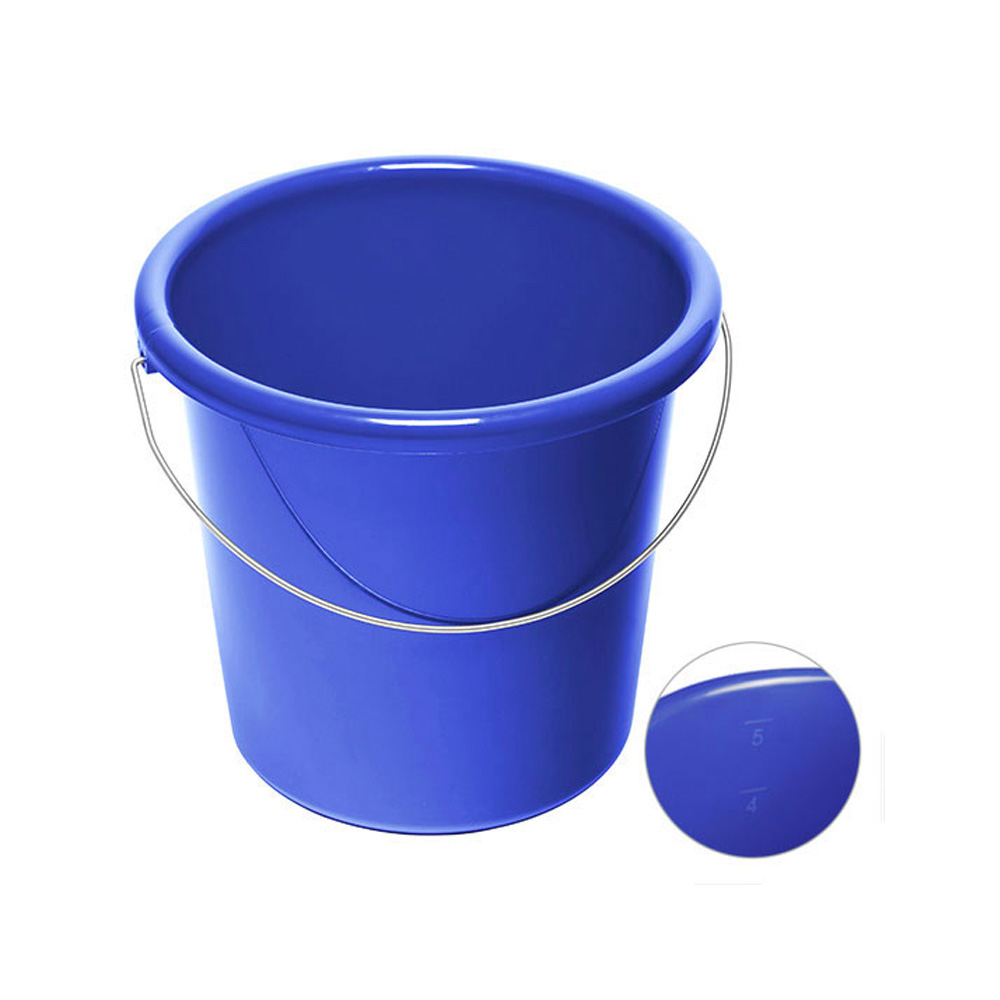 5 Liter Eimer blau bedrucken lassen