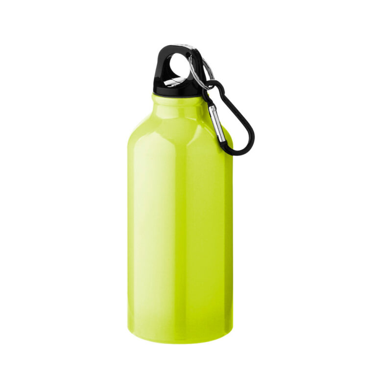 Aluminium Trinkflasche 400ml neon gelb