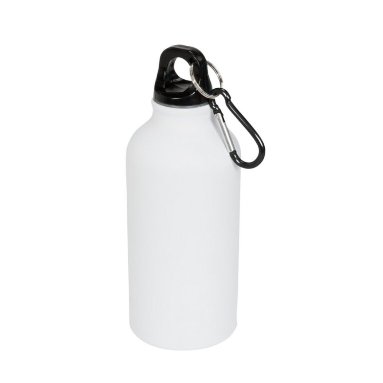 Aluminium Trinkflasche 400ml weiss matt