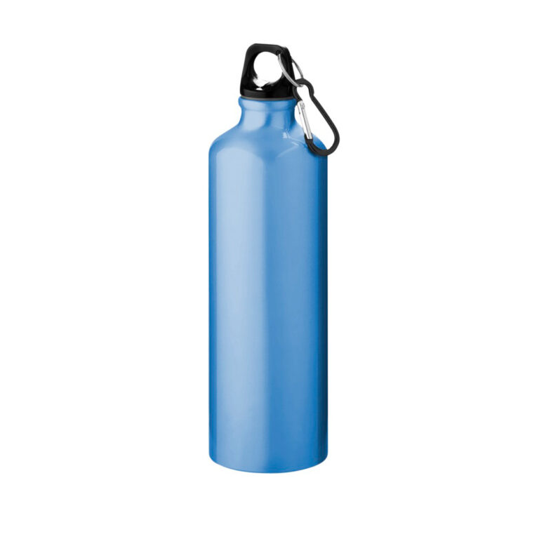 hellblaue Trinkflasche Aluminium 770ml bedrucken lassen