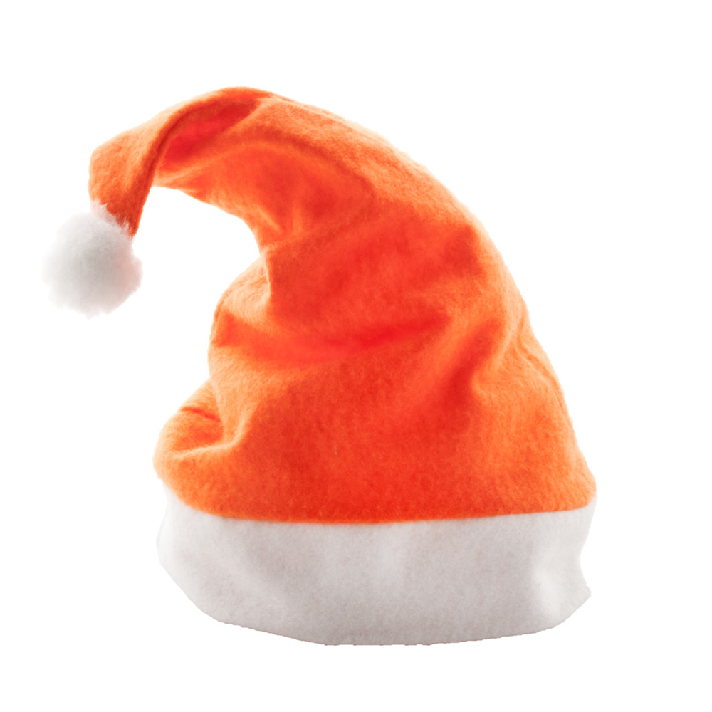 Weihnachtsmütze bedrucken lassen orange