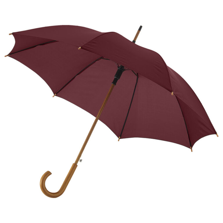 Regenschirm mit Holzgriff braun