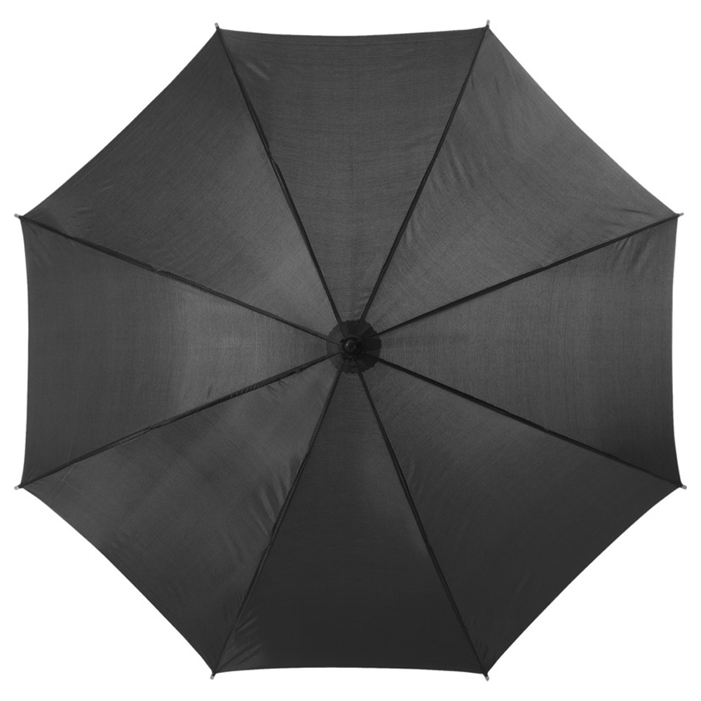 Regenschirm mit Holzgriff schwarz