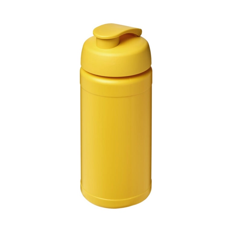 Sportflasche baseline 500 Klappdeckel gelb