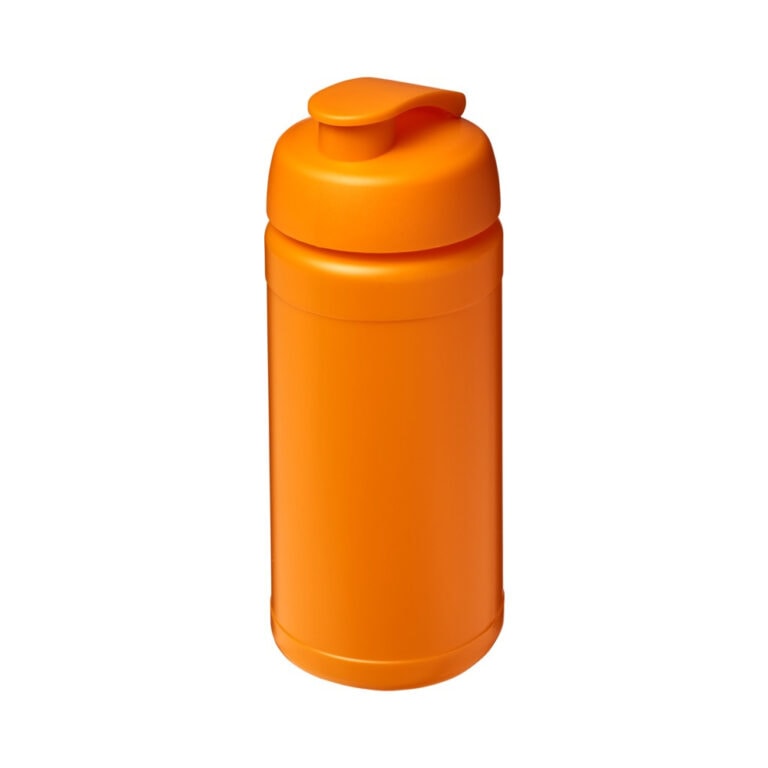 Sportflasche baseline 500 Klappdeckel orange
