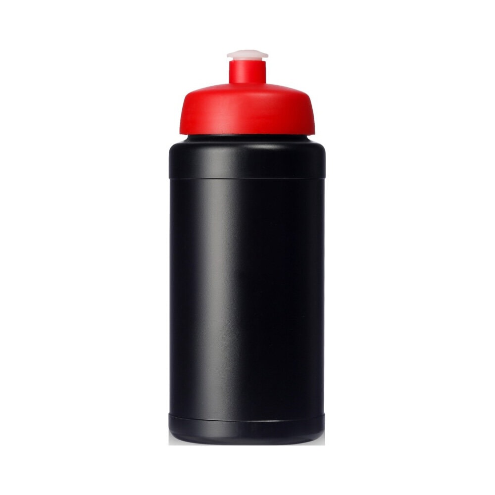 Trinkflasche Baseline 500ml schwarz-rot
