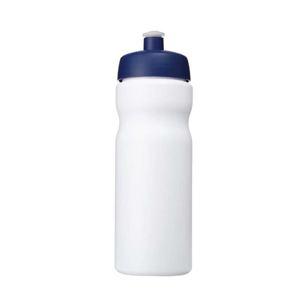 Trinkflasche Baseline 650 weiß-blau