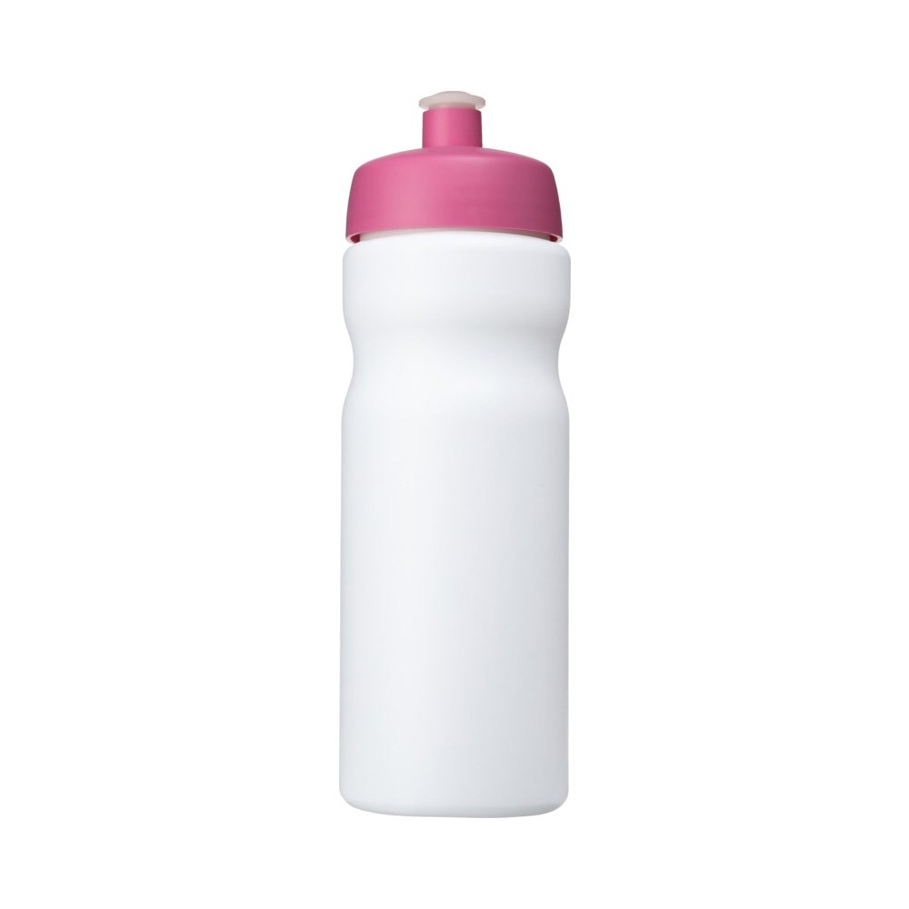 Trinkflasche Baseline 650 weiß-rosa