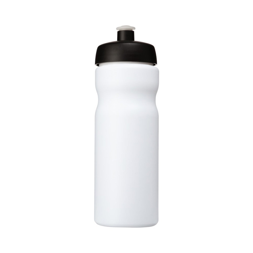 Trinkflasche Baseline 650 weiß-schwarz