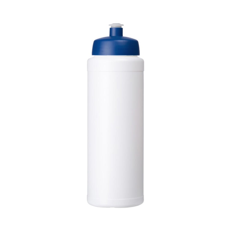 Trinkflasche Baseline 750 weiß-blau