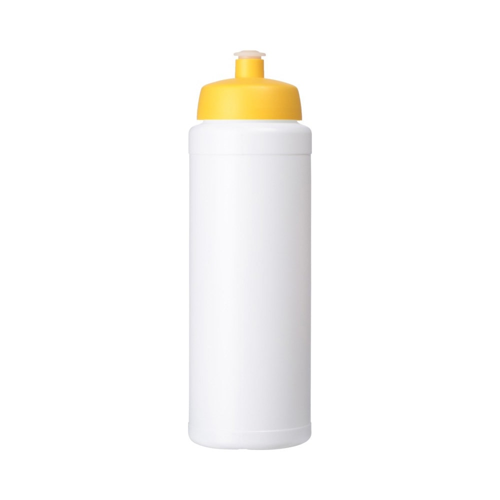 Trinkflasche Baseline 750 weiß-gelb