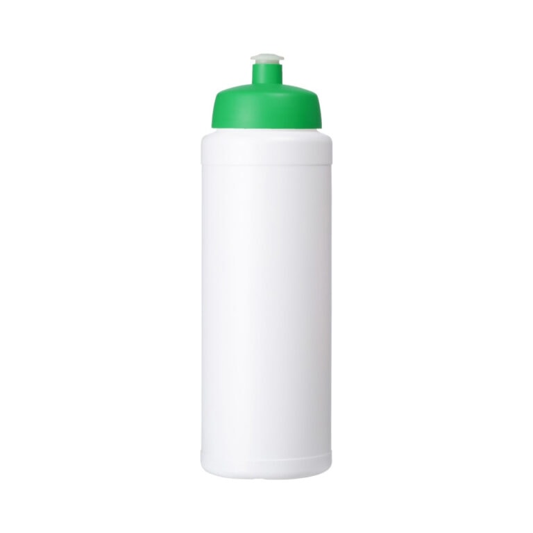Trinkflasche Baseline 750 weiß-grün