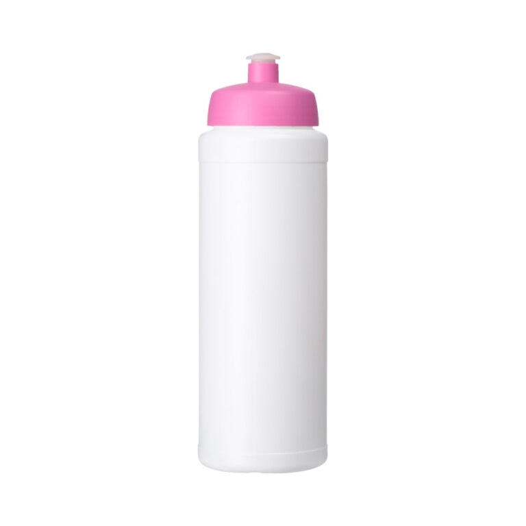 Trinkflasche Baseline 750 weiß-rosa