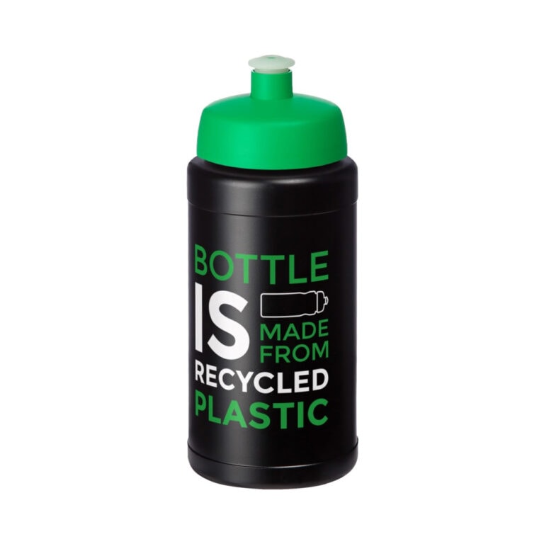 recycelte Sportflasche - grün bedrucken