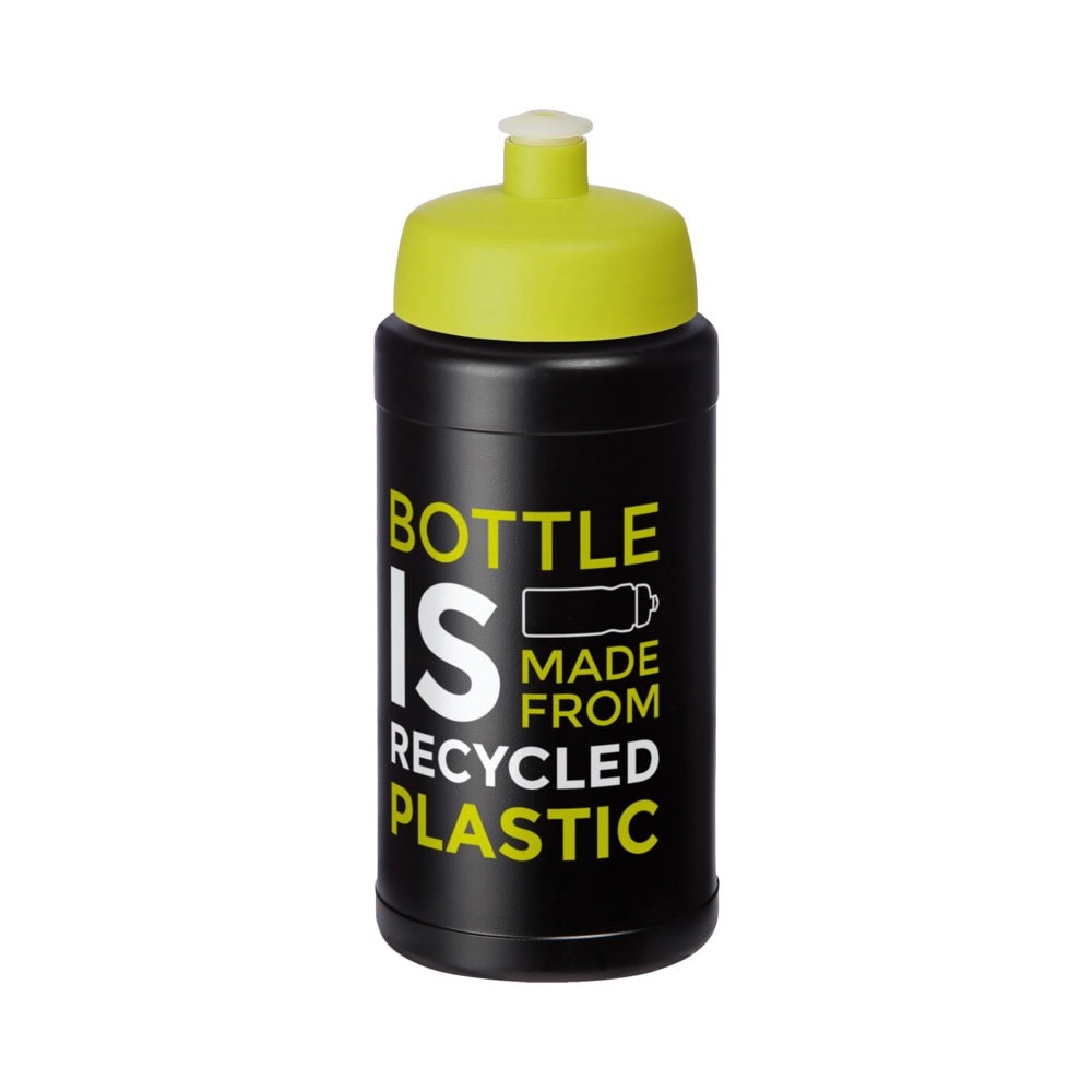 recycelte Sportflasche - lime bedrucken