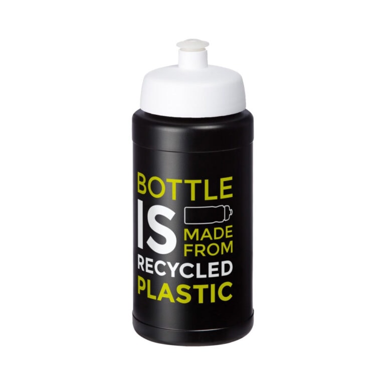 recycelte Sportflasche - weiss bedrucken