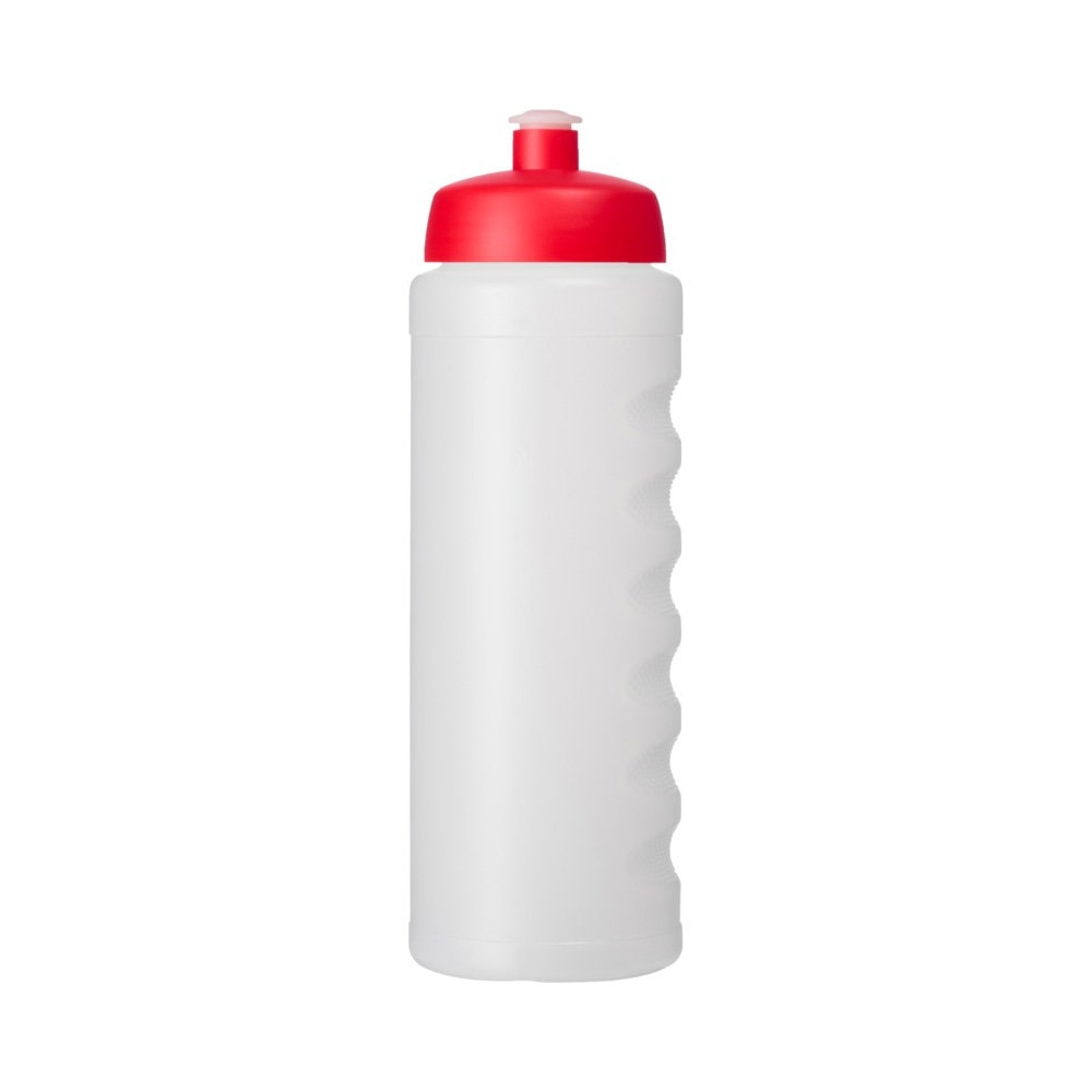 Trinkflasche Baseline Plus Grip 750 transparent-rot