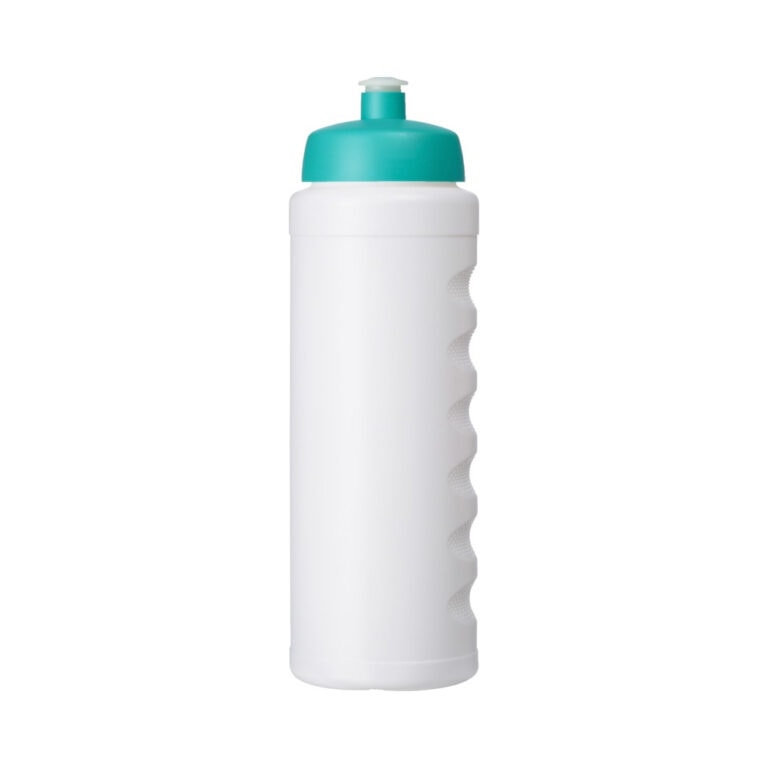 Trinkflasche Baseline Plus Grip 750 weiß-aqua