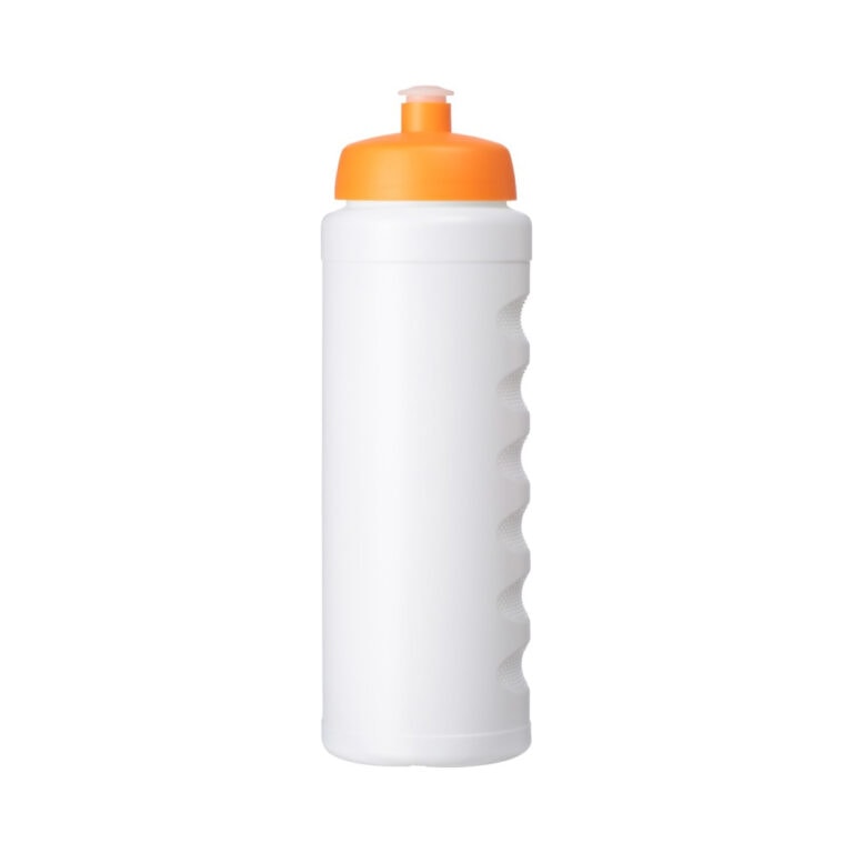 Trinkflasche Baseline Plus Grip 750 weiß-orange